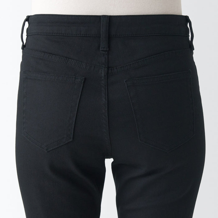 Muji Super Stretch Denim Skinny Jeans Damen Schwarz | WG9W3S52E