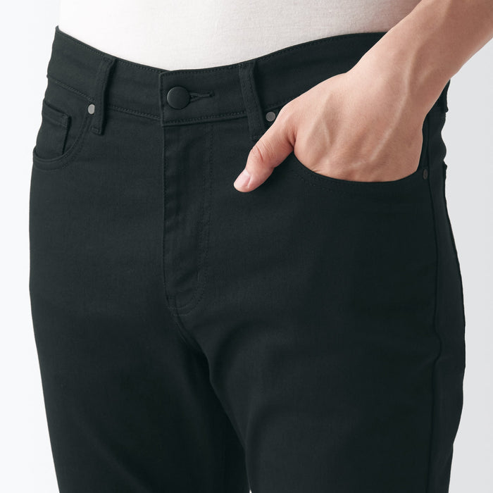Muji Super Stretch Denim Skinny Jeans Herren Schwarz | XA2U1A43K
