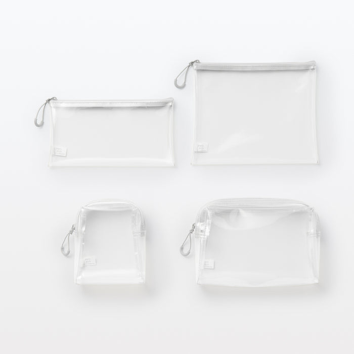 Muji TPU Clear Kulturbeutel Herren Weiß | CL4A8V37H