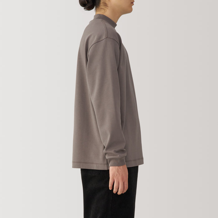 Muji Thermal Mock Neck Long Sleeve T-shirts Herren Grau | US0P3G36E