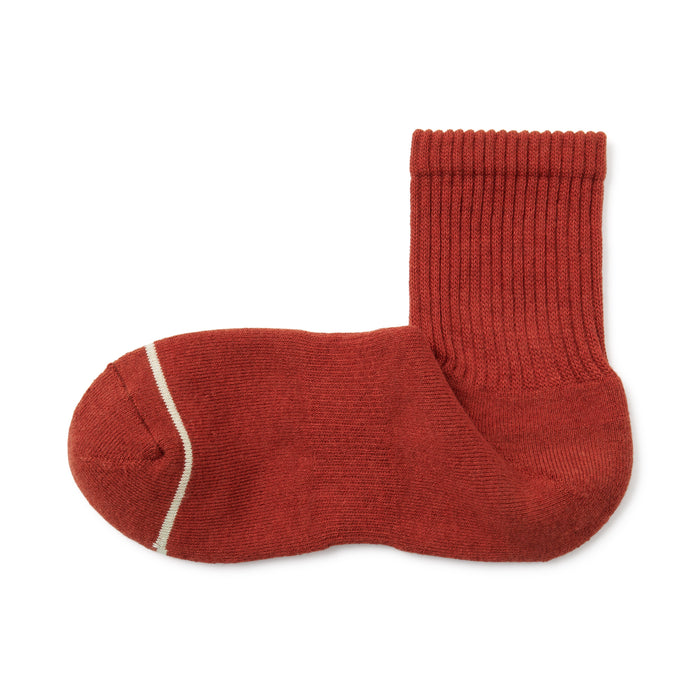 Muji Warm Pile Cotton Short Socken Damen Rot | IZ7R5L88U
