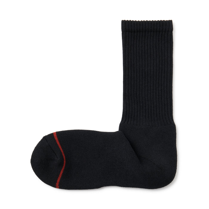 Muji Warm Pile Cotton Socken Damen Schwarz | WN4R7Q05D