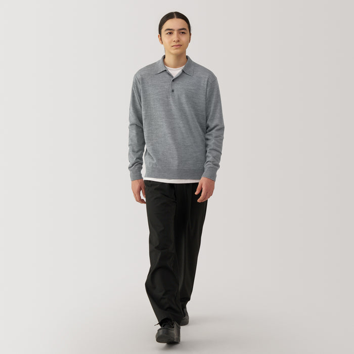 Muji Washable High-Gauge Polo Shirts Herren Grau | SV6Z5N26A