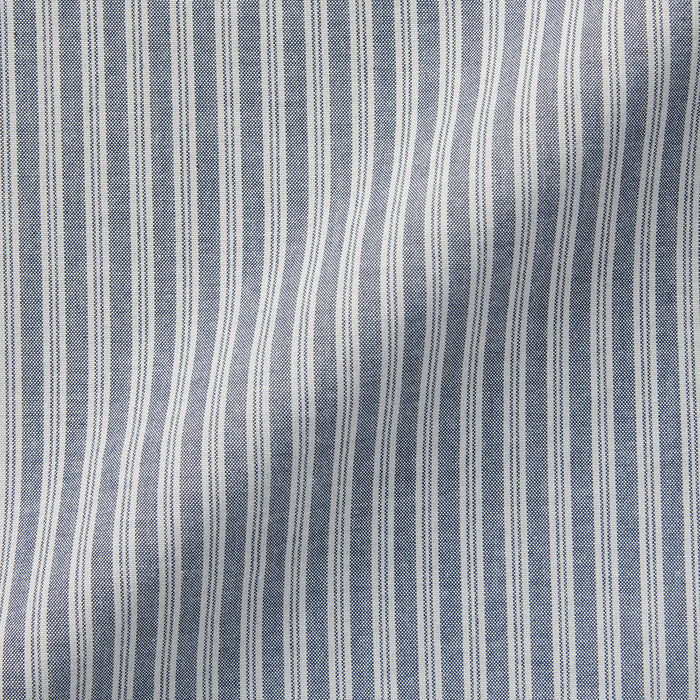Muji Washed Broadcloth Long Sleeve Patterned Hemd Herren Grau | AM1Y2G85V