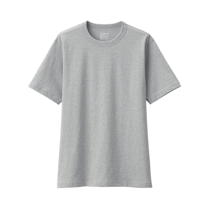 Muji Washed Heavy Weight Crew Neck Short Sleeve T-shirts Herren Grau | GH8C0M86A