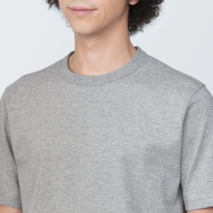 Muji Washed Heavy Weight Crew Neck Short Sleeve T-shirts Herren Grau | GH8C0M86A