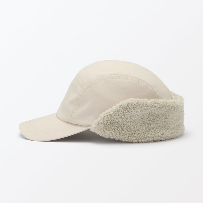 Muji Water Repellent Boa Fleece Kappen Damen Weiß | FL5D3P35R