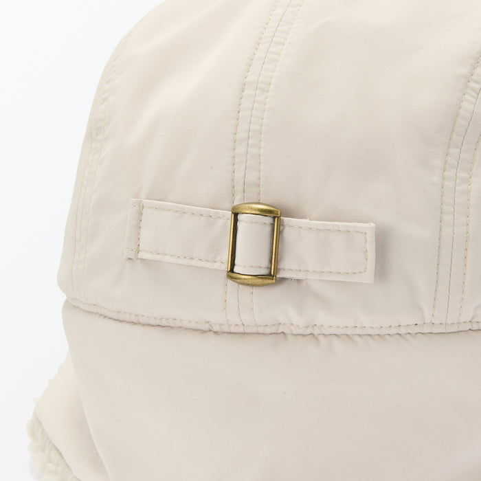 Muji Water Repellent Boa Fleece Kappen Damen Weiß | FL5D3P35R