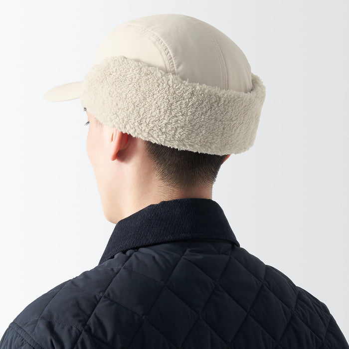 Muji Water Repellent Boa Fleece Kappen Damen Weiß | FL5D3P35R