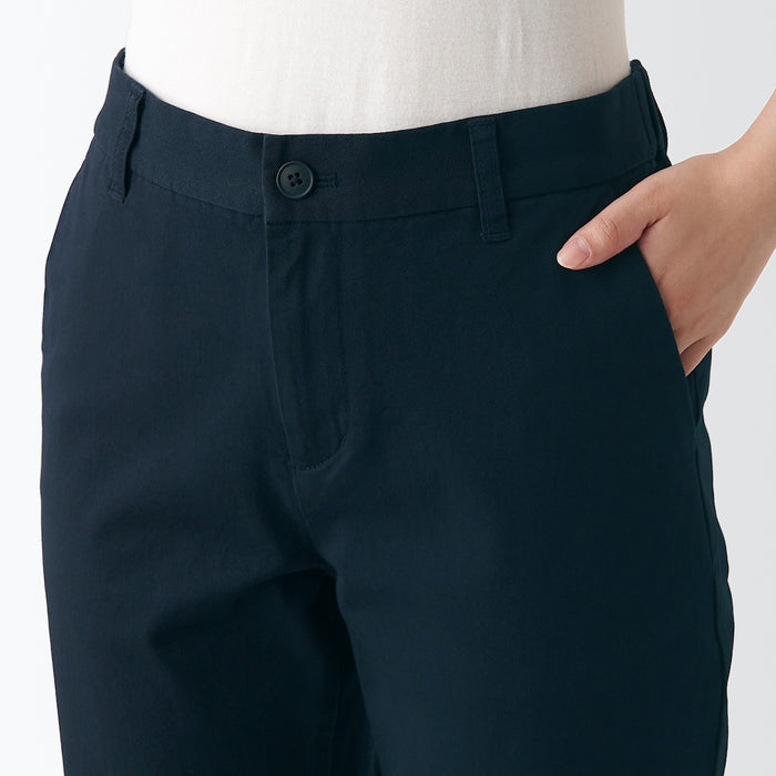 Muji Wo4-Way Stretch Chino Slim Tapered Hose Herren Navy | YG7I8C08X