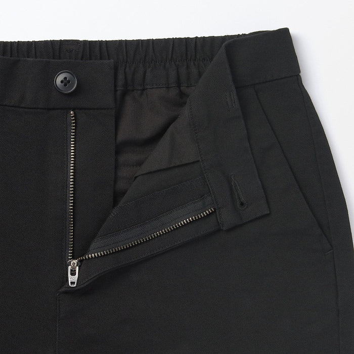 Muji Wo4-Way Stretch Chino Slim Tapered Hose Herren Schwarz | EM0C0K57P