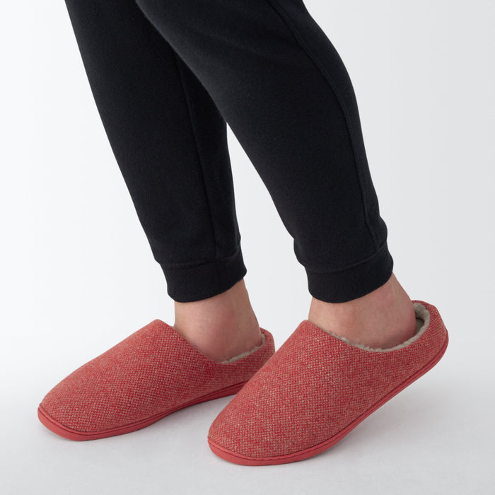 Muji Wool Blend Comfortable Hausschuhe Herren Rot | TB5K2F71Z